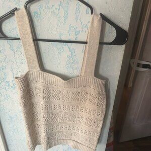 NWT Women's Medium SO Crocheted Crop Tank Top